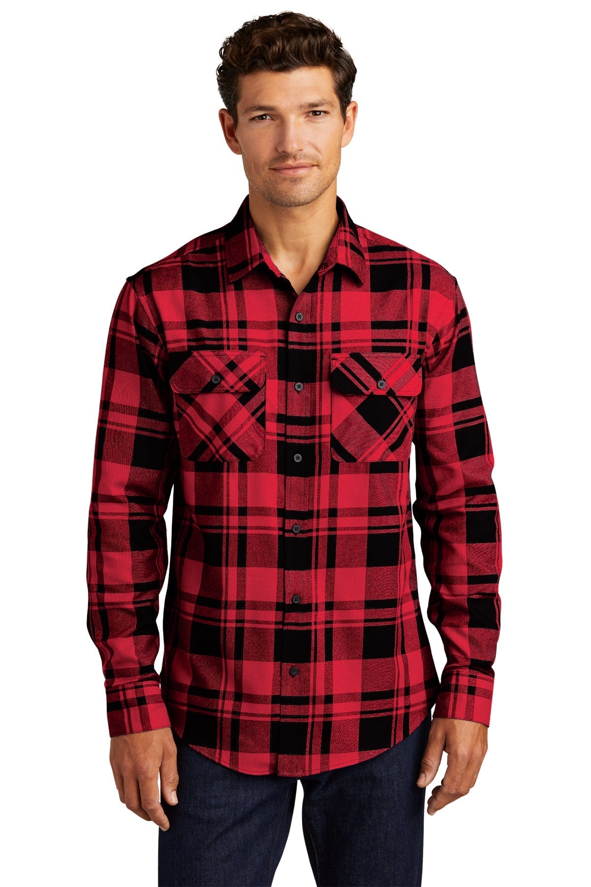 W668 Port Authority Plaid Flannel Shirt