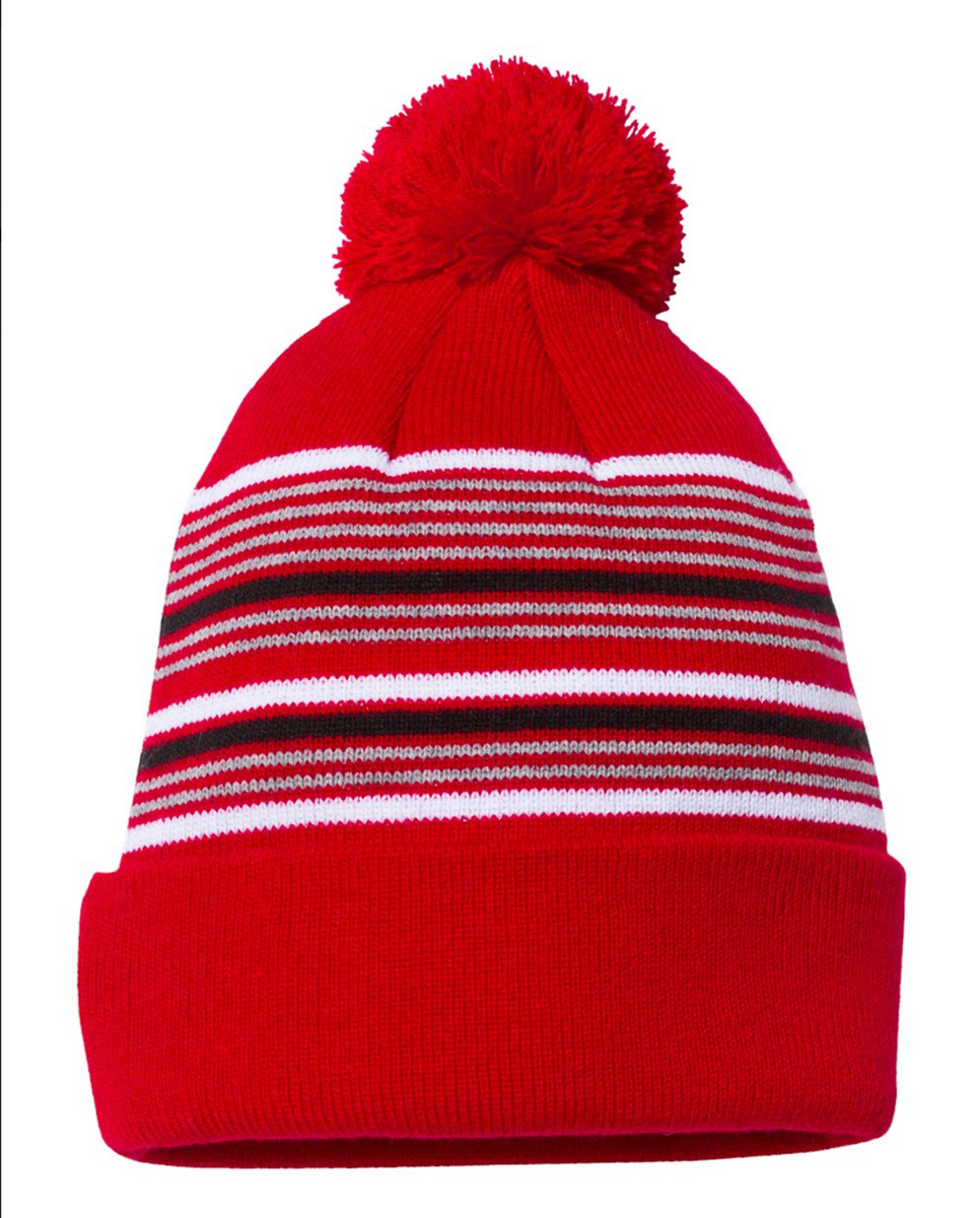 Organic Zoo Stripes Pom Pom Hat ニット帽 Stripes Pom Pom Wool Hat | Organic Zoo