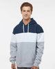 J. America - Varsity Fleece Colorblocked Hooded Sweatshirt - 8644