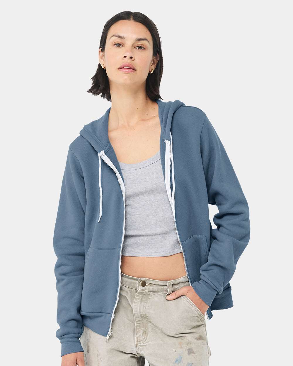 BELLA + CANVAS - Sponge Fleece Full-Zip Hoodie - 3739 - XS - 3XL