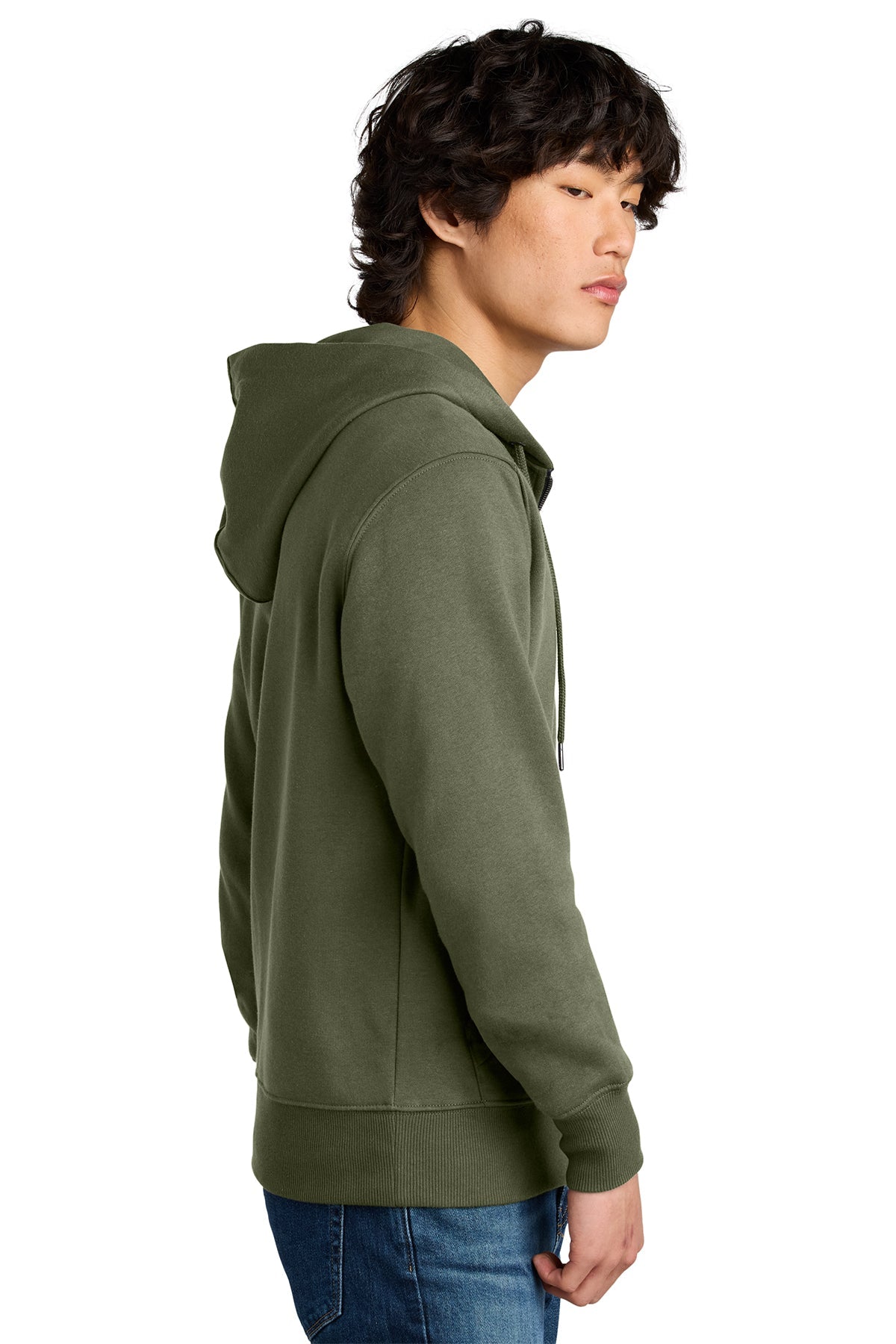 DT1103 District® Perfect Weight® Fleece Full-Zip Hoodie