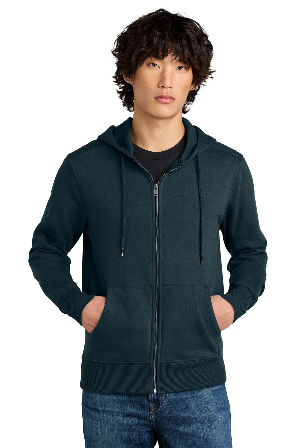DT1103 District® Perfect Weight® Fleece Full-Zip Hoodie