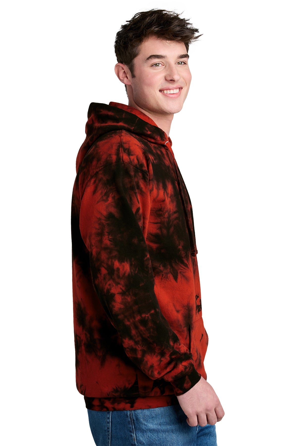 PC144 Port & Company® Crystal Tie-Dye Pullover Hoodie