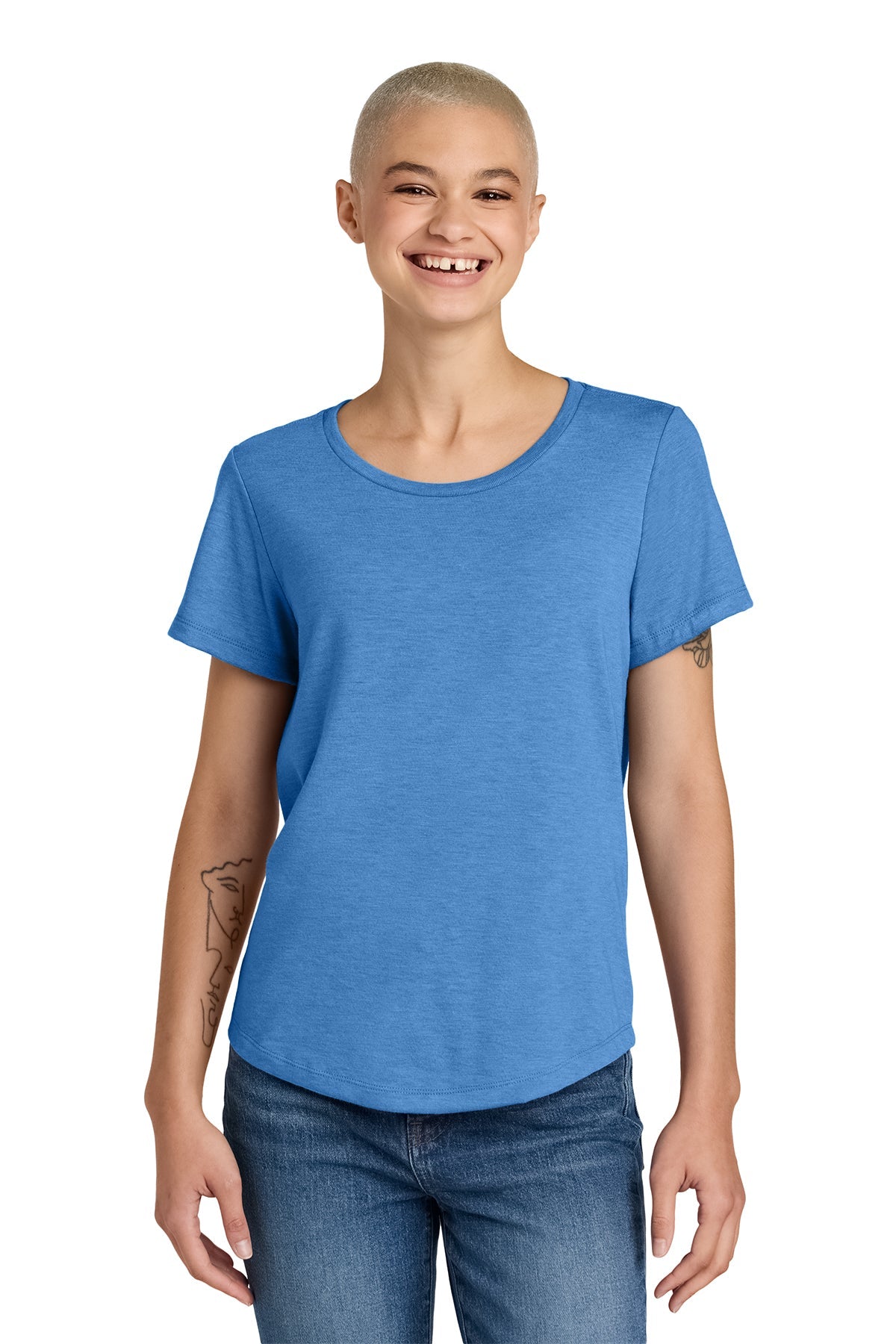 AL2015 Allmade® Women’s Relaxed Tri-Blend Scoop Neck Tee