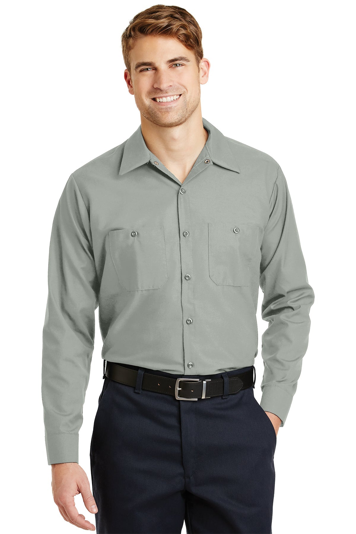 SP14 Red Kap® Long Sleeve Industrial Work Shirt