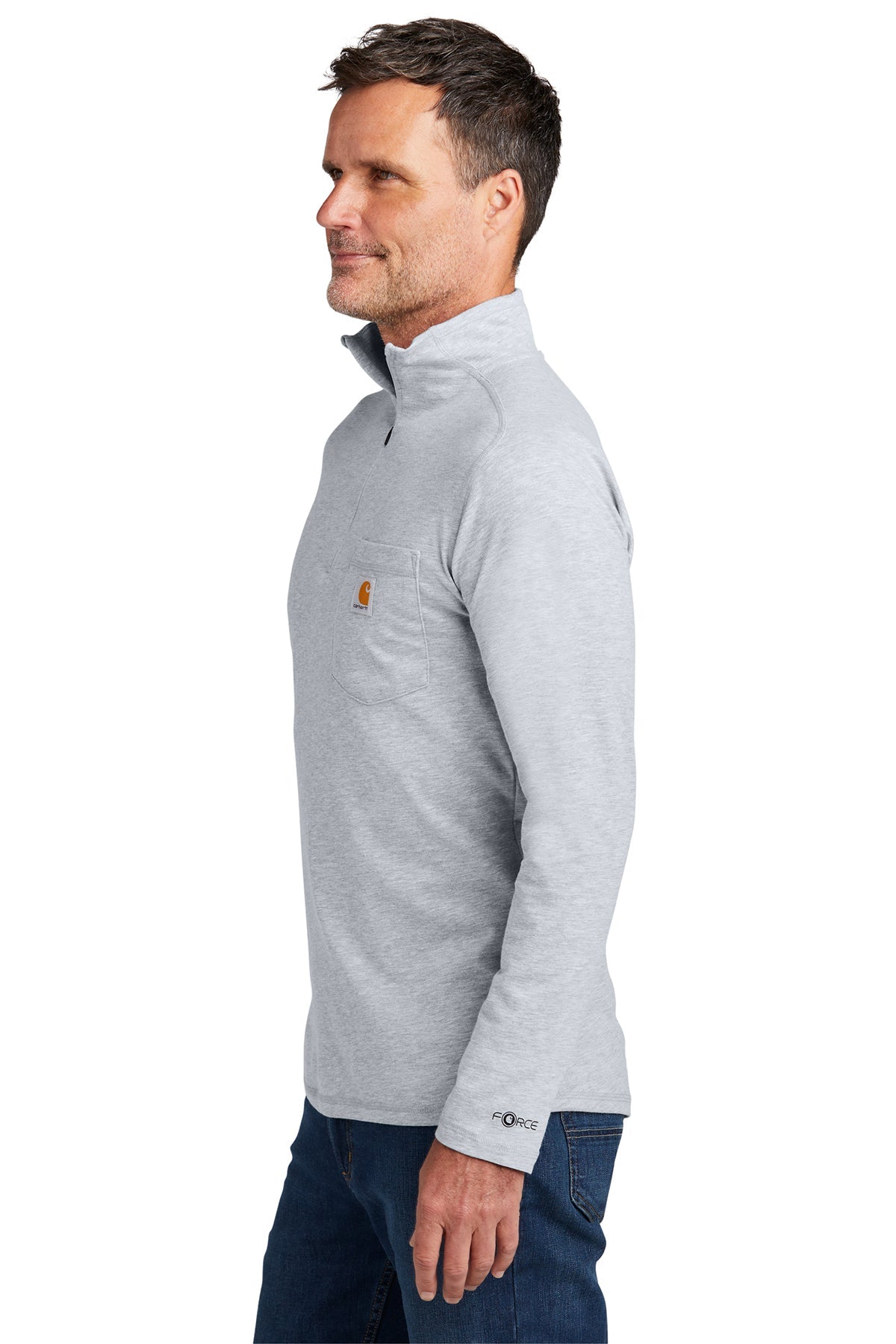 CT106660 Carhartt Force® 1/4-Zip Long Sleeve T-Shirt