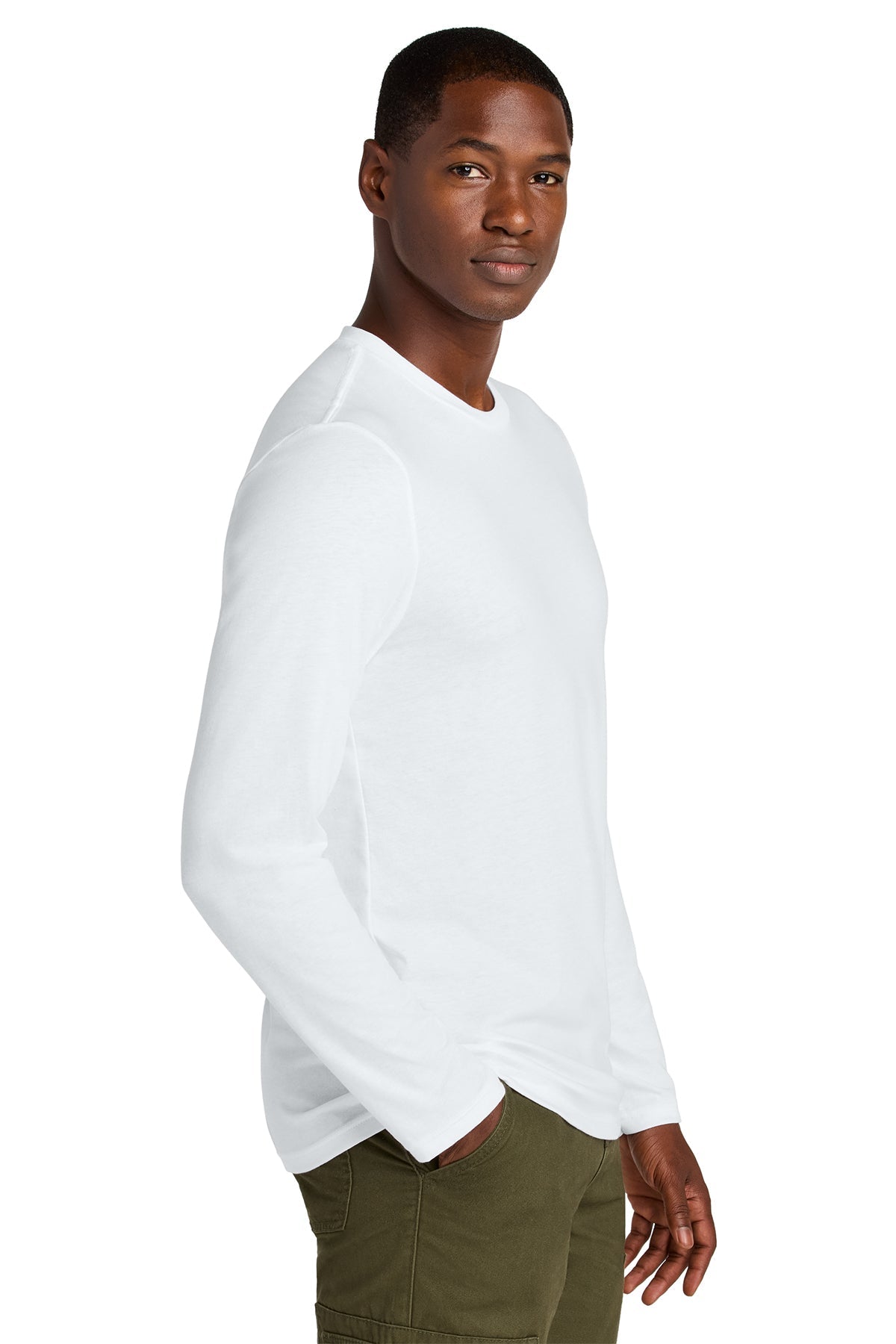 DT185 District® Perfect Weight® CVC Long Sleeve Tee