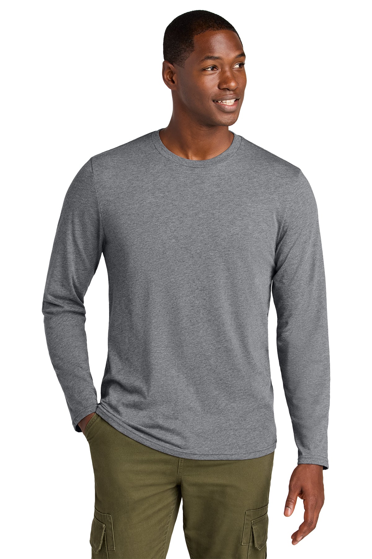 DT185 District® Perfect Weight® CVC Long Sleeve Tee
