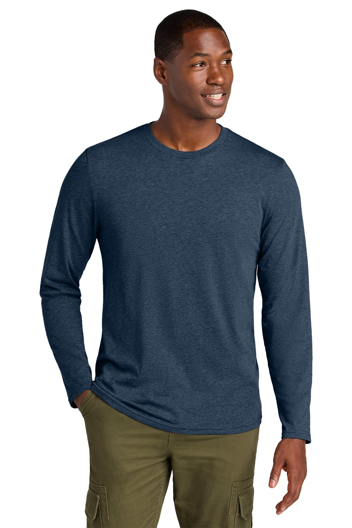 DT185 District® Perfect Weight® CVC Long Sleeve Tee