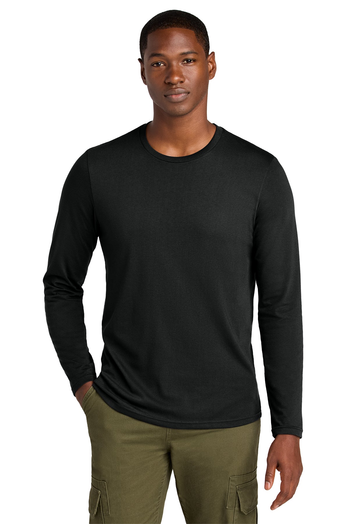 DT185 District® Perfect Weight® CVC Long Sleeve Tee