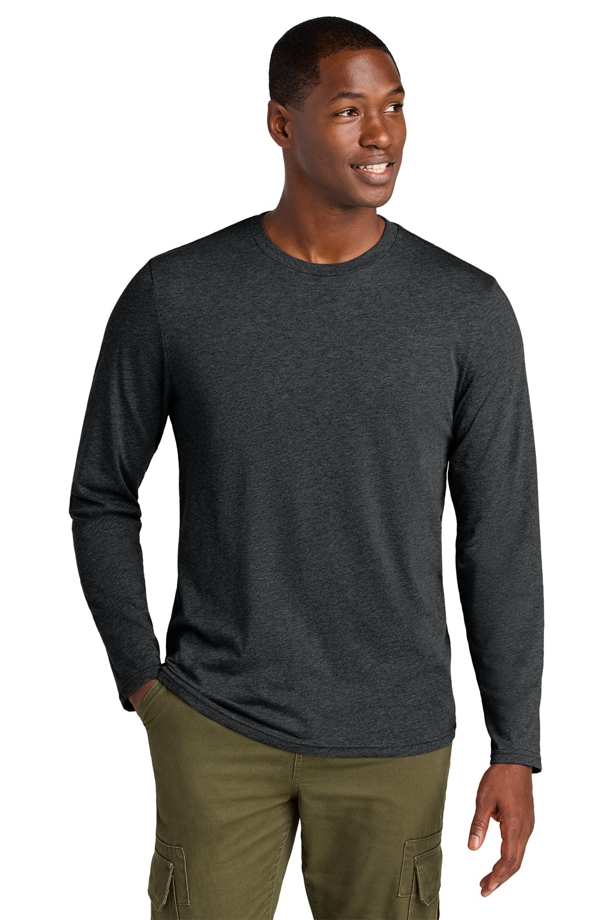 DT185 District® Perfect Weight® CVC Long Sleeve Tee