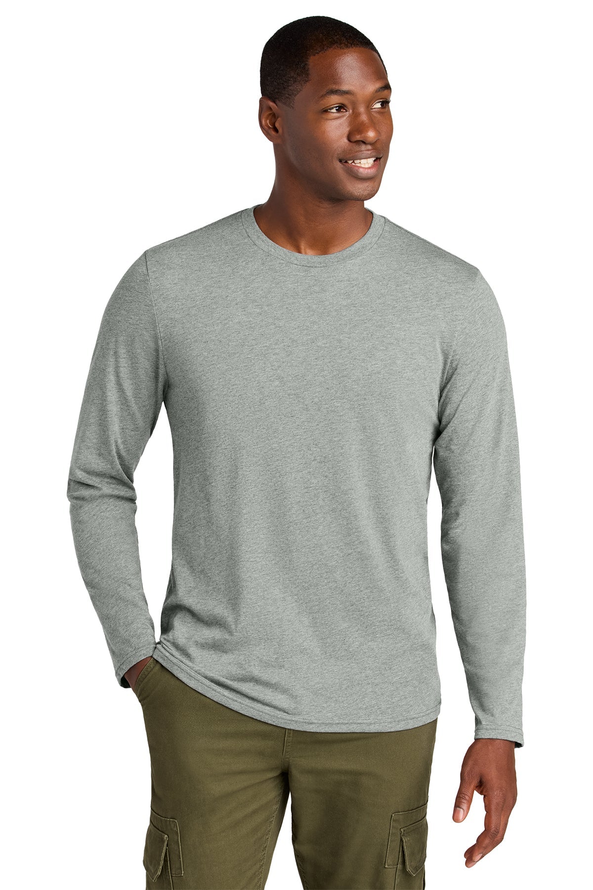 DT185 District® Perfect Weight® CVC Long Sleeve Tee