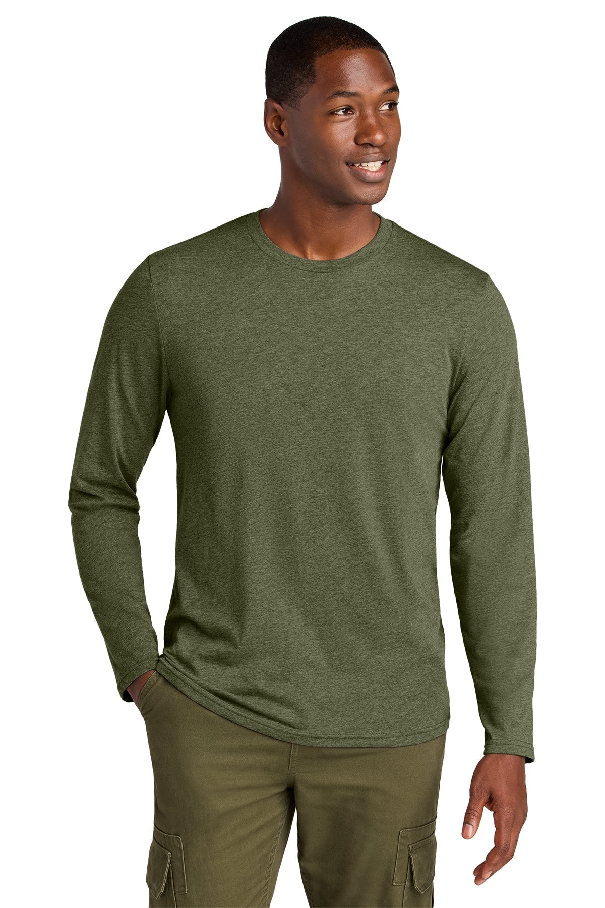 DT185 District® Perfect Weight® CVC Long Sleeve Tee