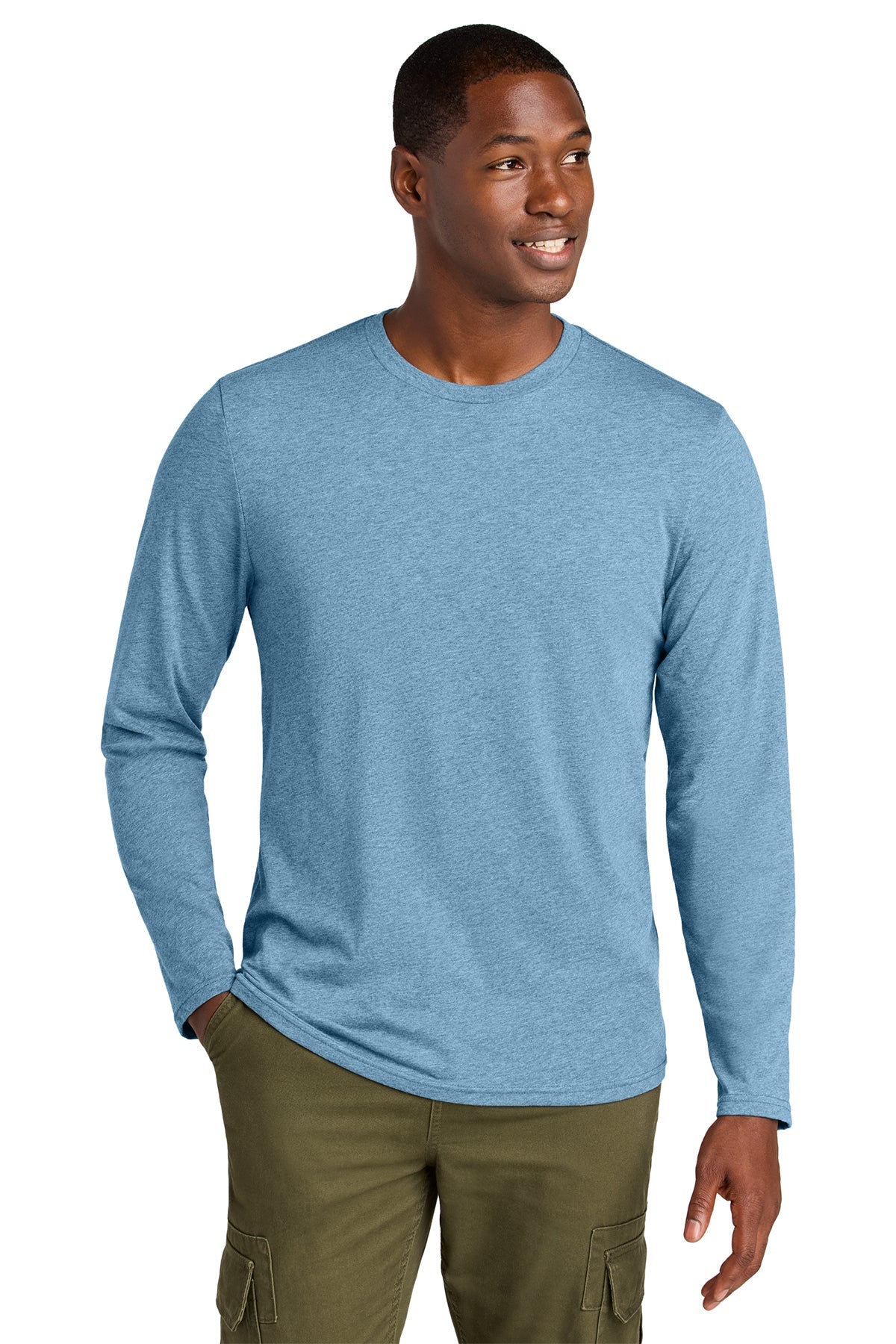 DT185 District® Perfect Weight® CVC Long Sleeve Tee