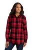LW668 Port Authority® Women's Plaid Flannel Tunic
