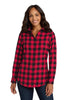 LW668 Port Authority® Women's Plaid Flannel Tunic