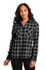 LW669 Port Authority® Women's Plaid Flannel Shirt