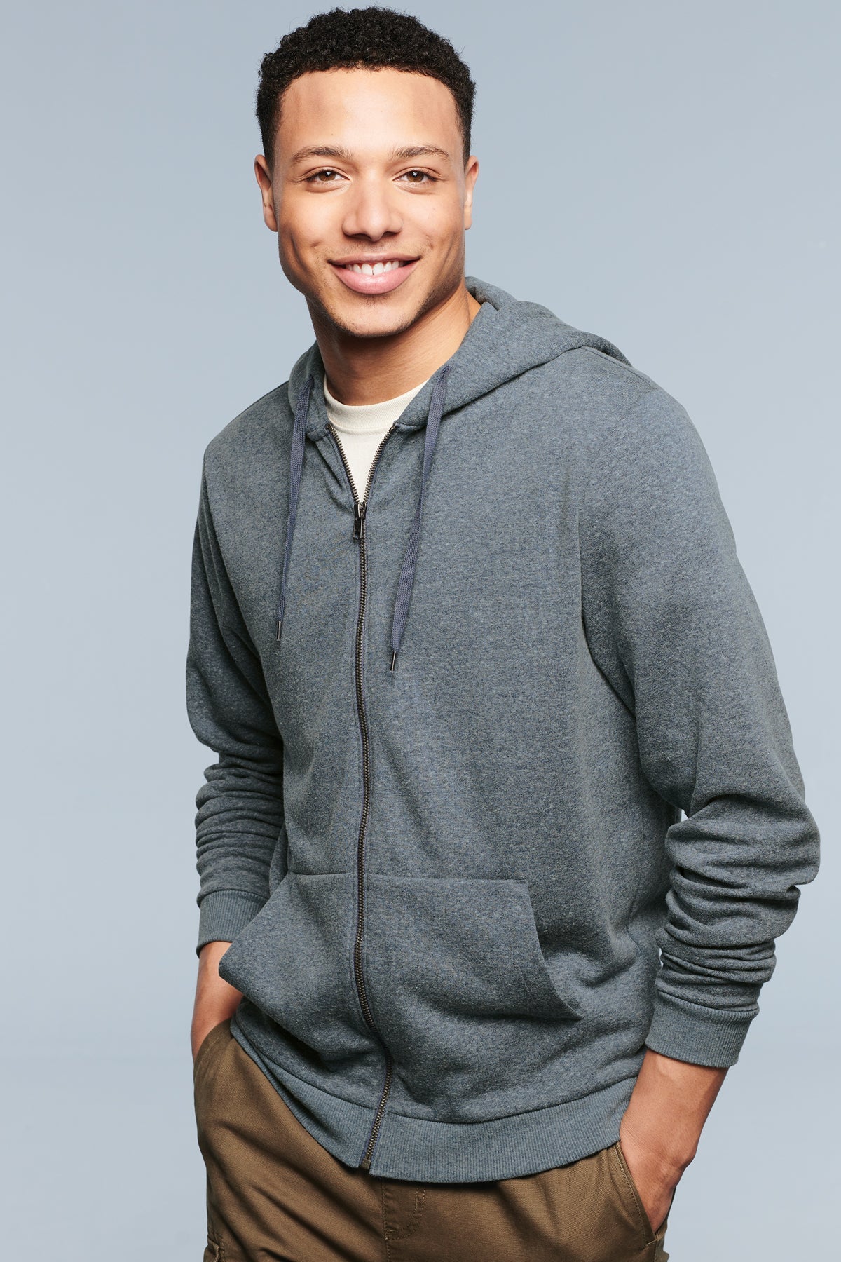 DT1302 District® Perfect Tri® Fleece Full-Zip Hoodie