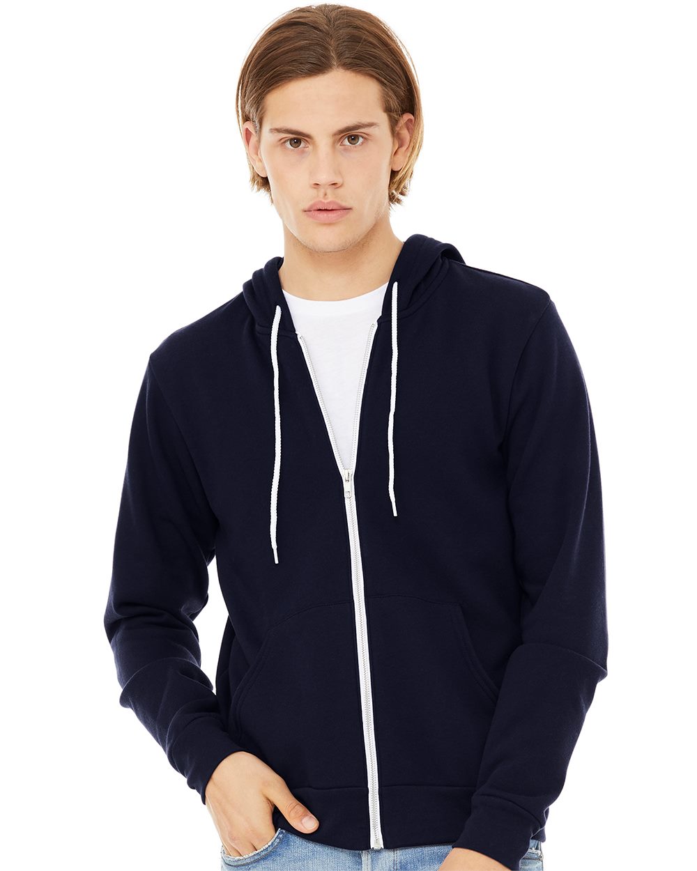 BELLA + CANVAS - Sponge Fleece Full-Zip Hoodie - 3739 - XS - 3XL
