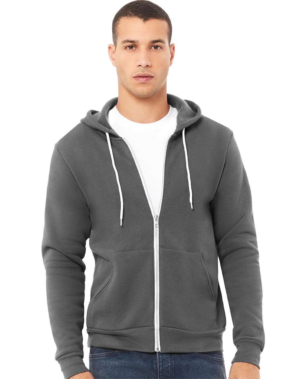 BELLA + CANVAS - Sponge Fleece Full-Zip Hoodie - 3739 - XS - 3XL