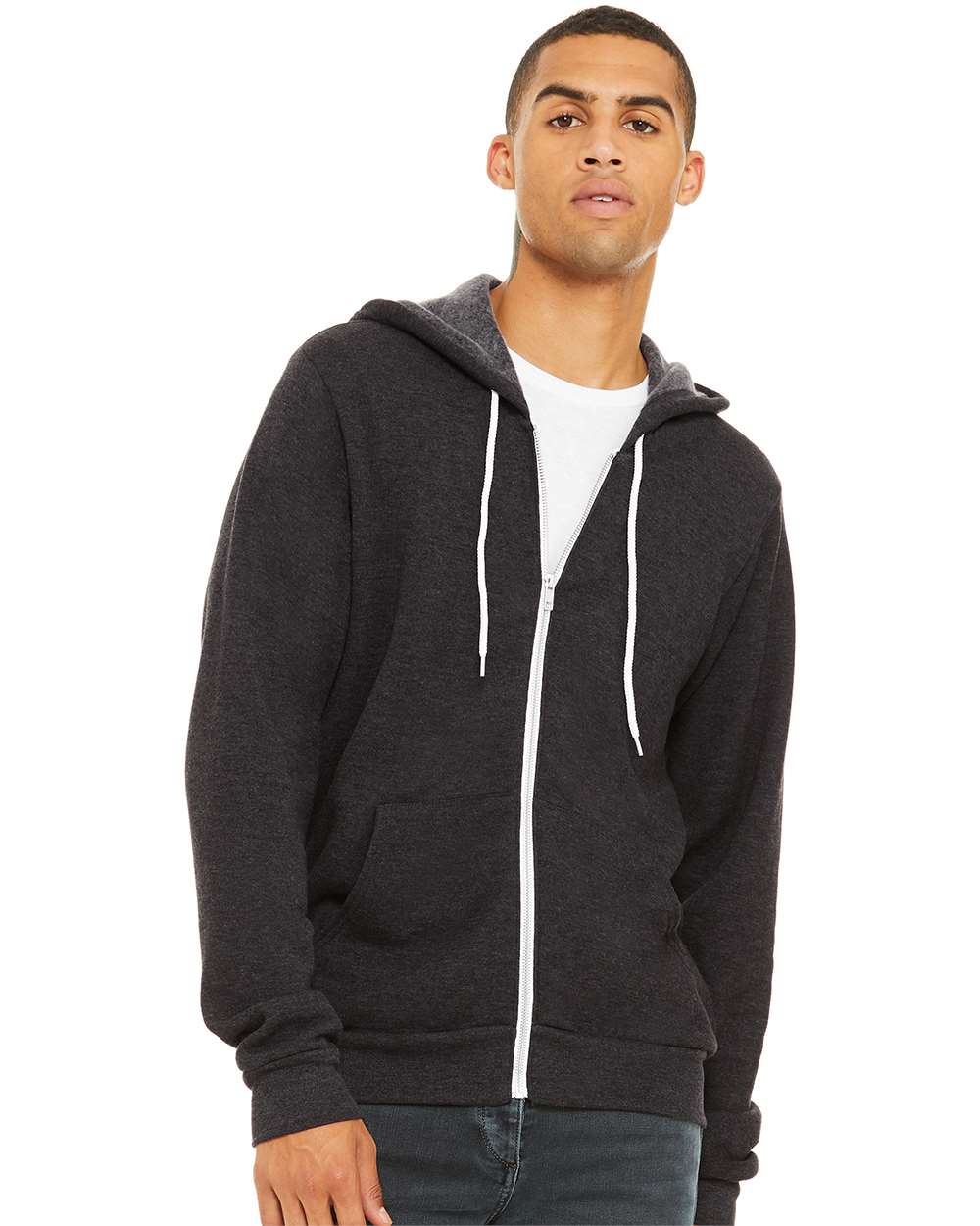 BELLA + CANVAS - Sponge Fleece Full-Zip Hoodie - 3739 - XS - 3XL