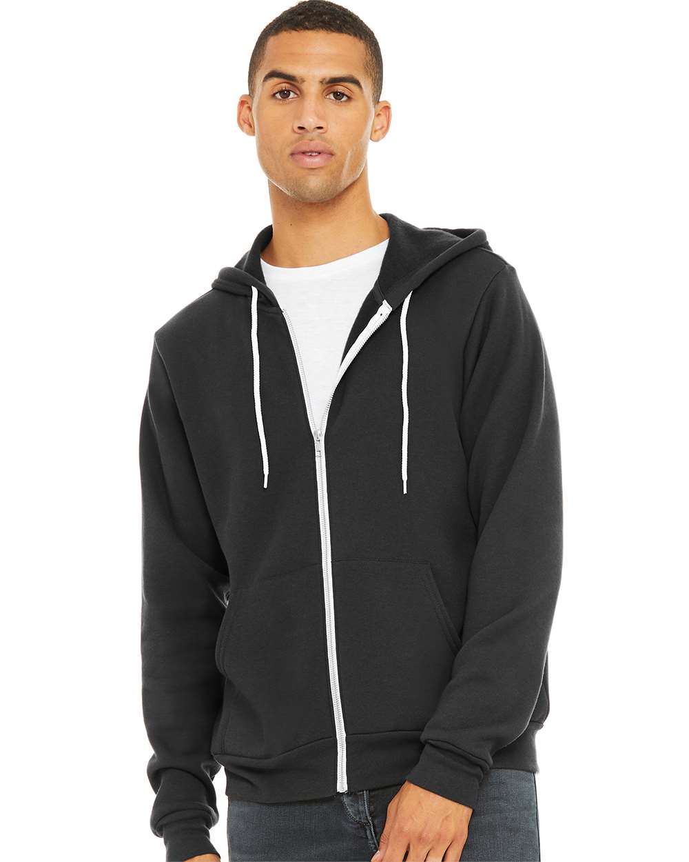 BELLA + CANVAS - Sponge Fleece Full-Zip Hoodie - 3739 - XS - 3XL
