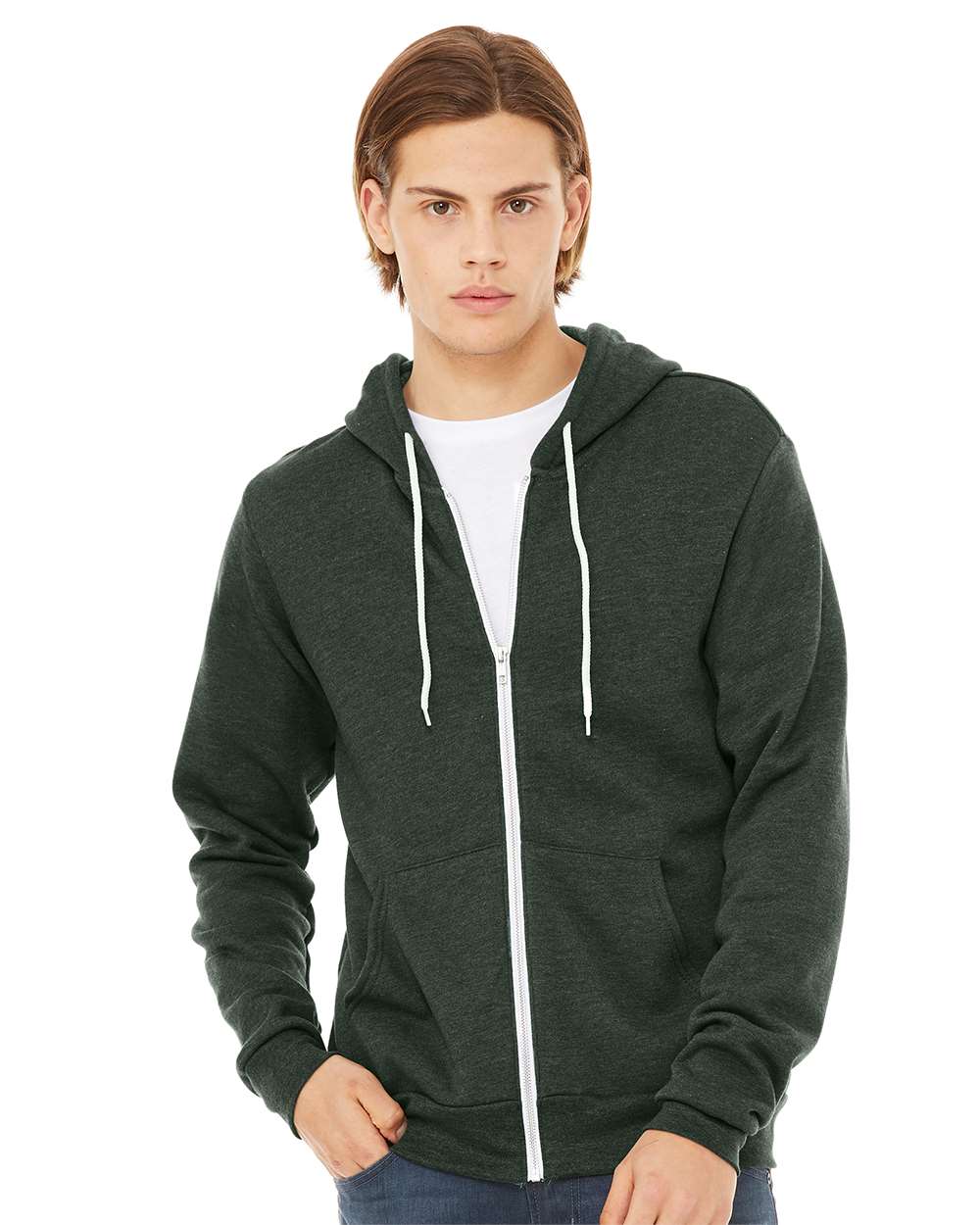 BELLA + CANVAS - Sponge Fleece Full-Zip Hoodie - 3739 - XS - 3XL