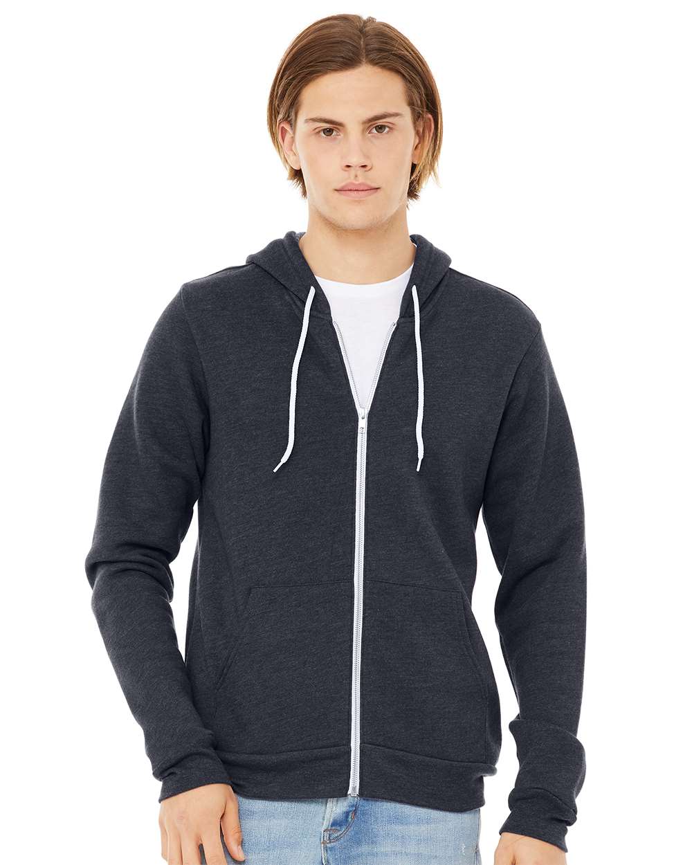 BELLA + CANVAS - Sponge Fleece Full-Zip Hoodie - 3739 - XS - 3XL