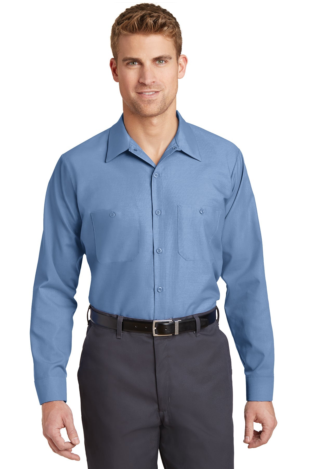 SP14LONG Red Kap® Long Size, Long Sleeve Industrial Work Shirt