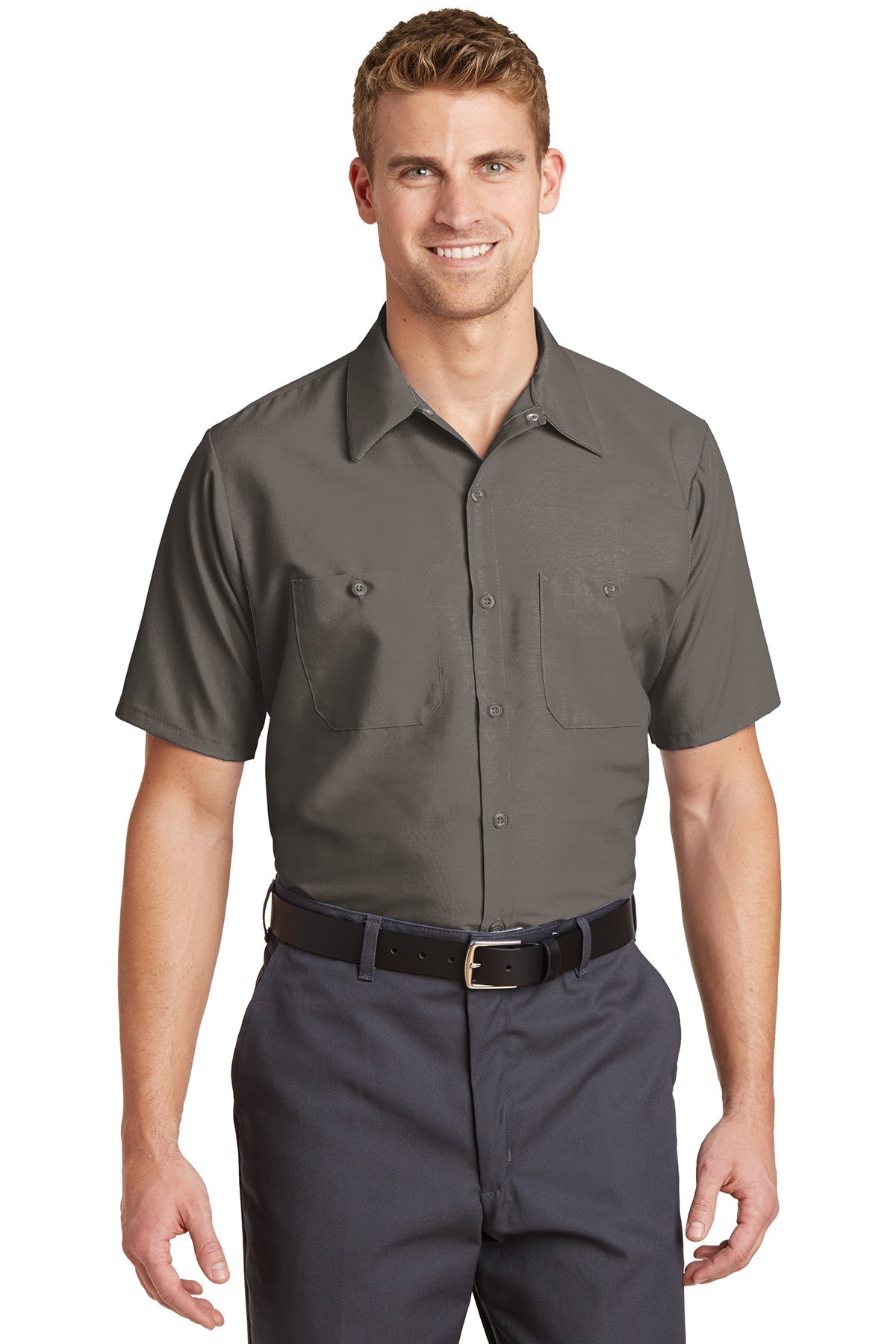 SP24LONG Red Kap Long Size, Short Sleeve Industrial Work Shirt