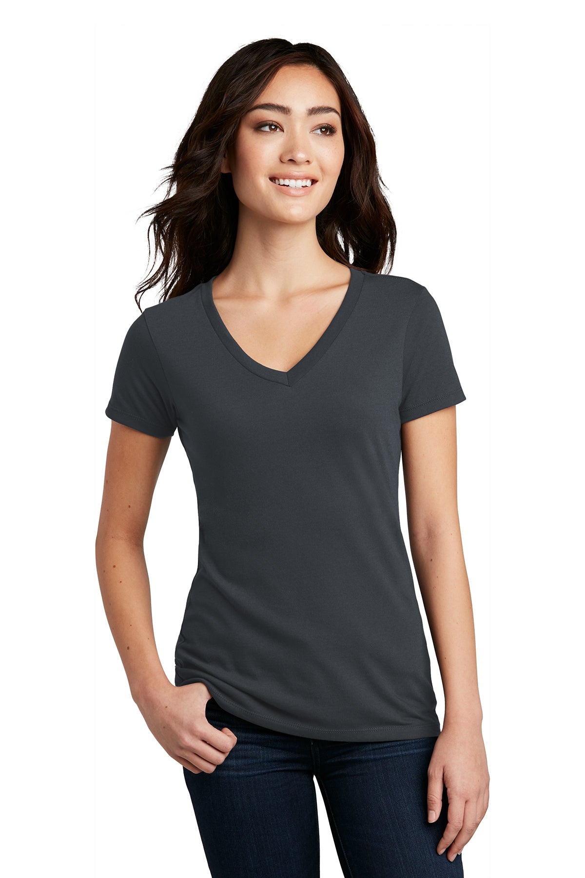 District Women’s Perfect Blend V-Neck Tee XS-4XL