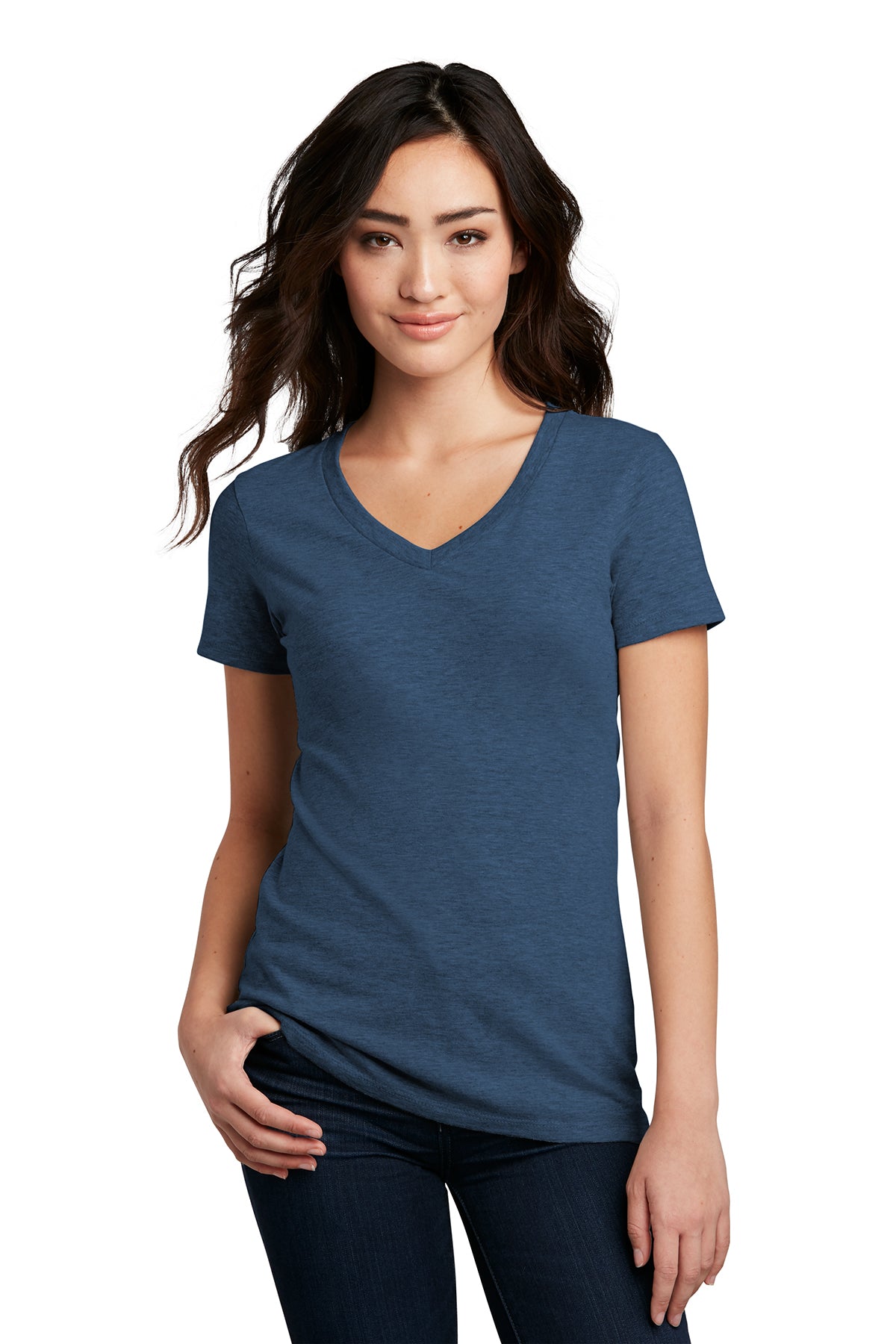 District Women’s Perfect Blend V-Neck Tee XS-4XL