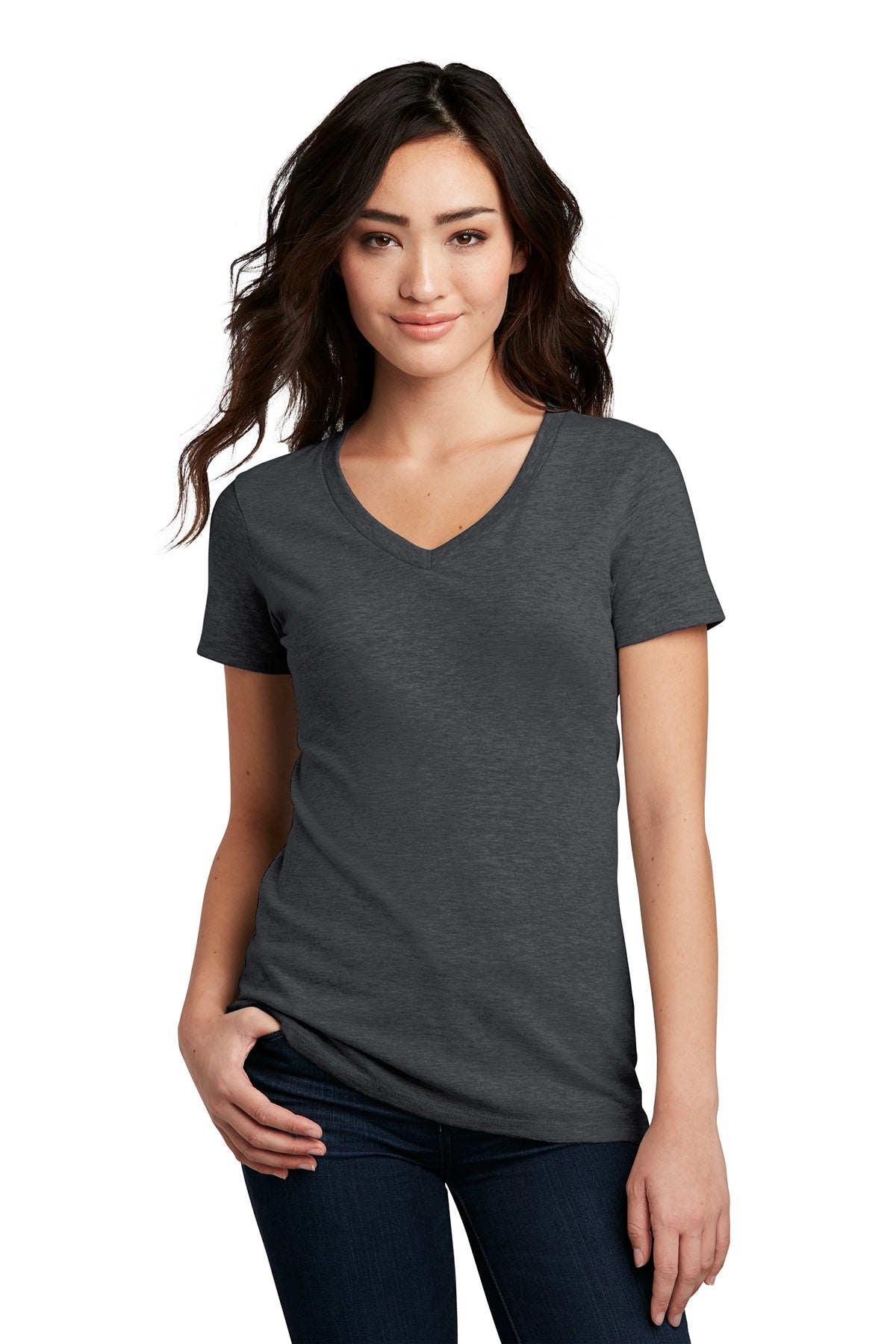 District Women’s Perfect Blend V-Neck Tee XS-4XL