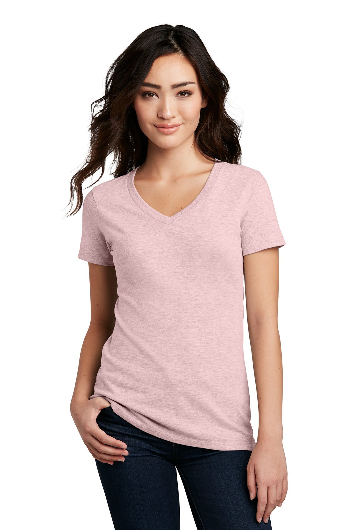 District Women’s Perfect Blend V-Neck Tee XS-4XL