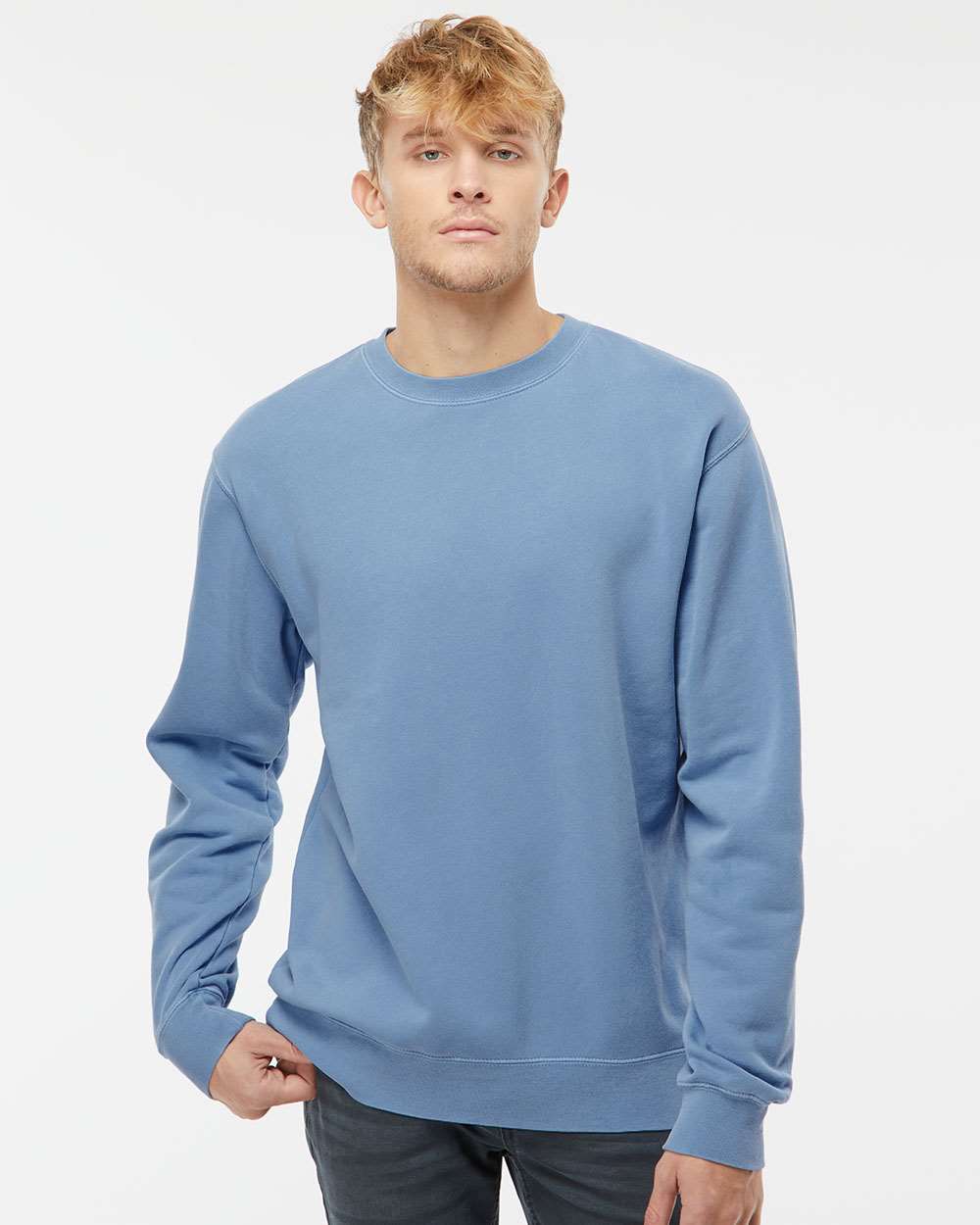 Independent Trading Co. - Midweight Pigment-Dyed Crewneck Sweatshirt - PRM3500 - XS - 3XL