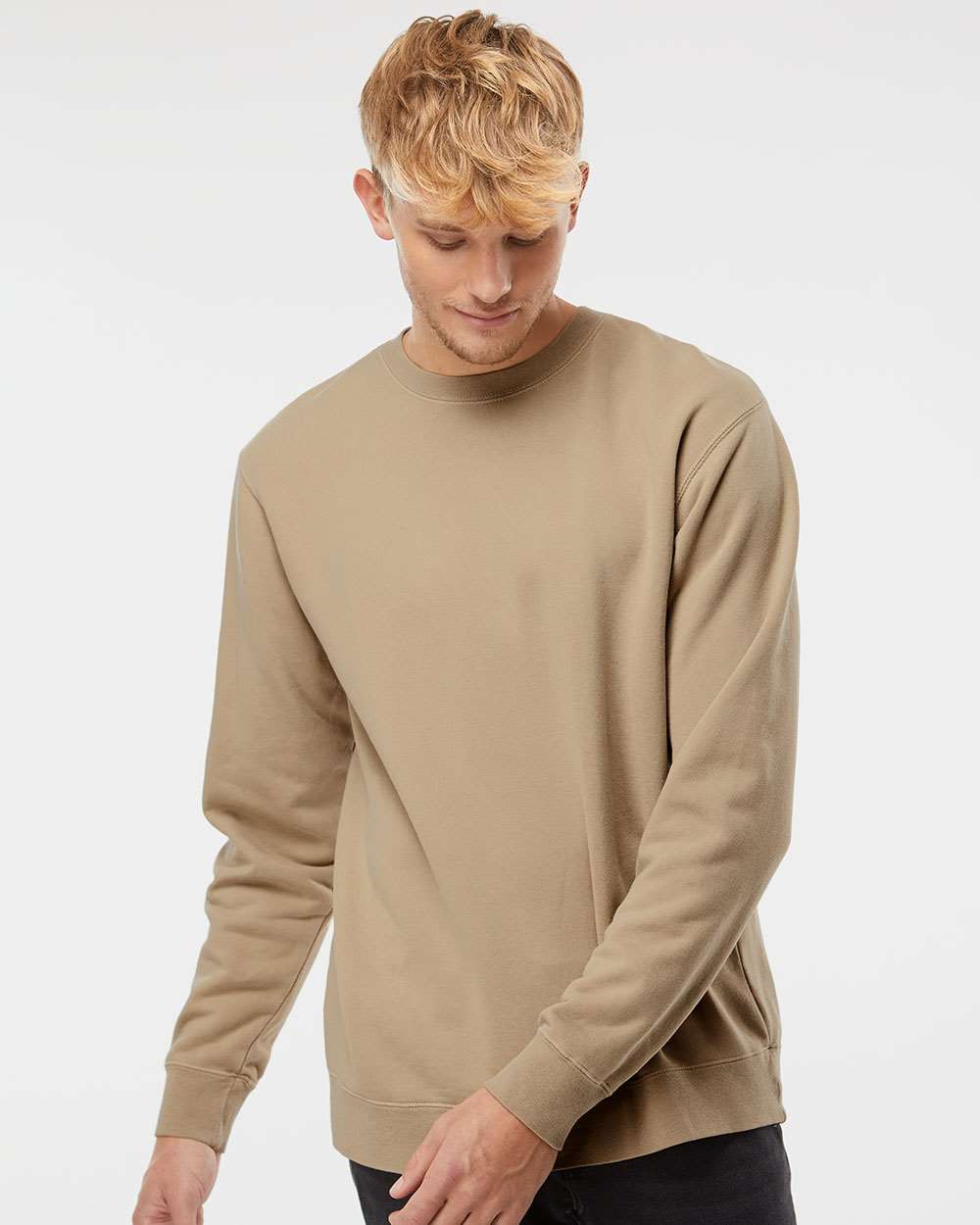 Independent Trading Co. - Midweight Pigment-Dyed Crewneck Sweatshirt - PRM3500 - XS - 3XL