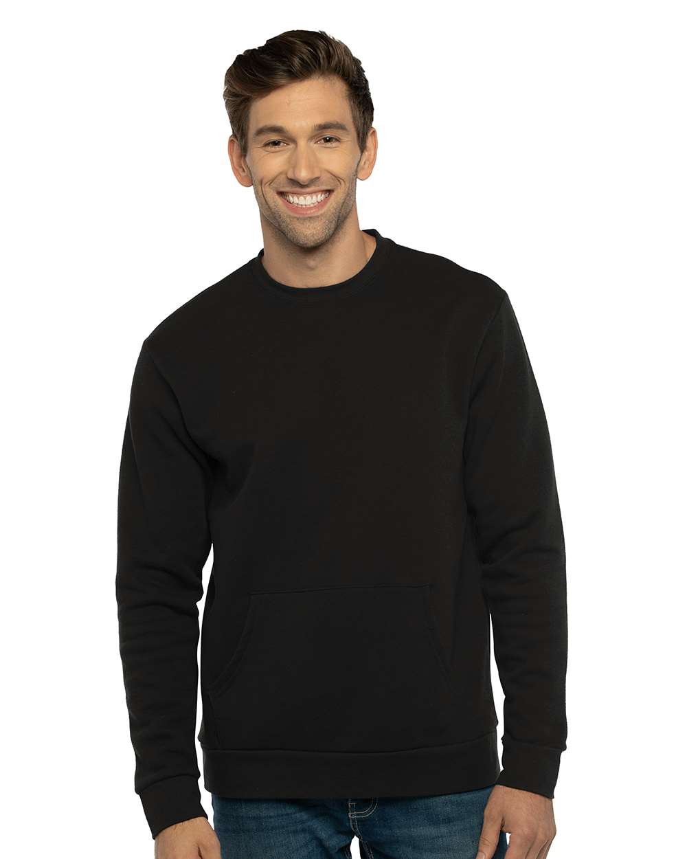 Next Level - Santa Barbara Pocket Crewneck Sweatshirt - 9001