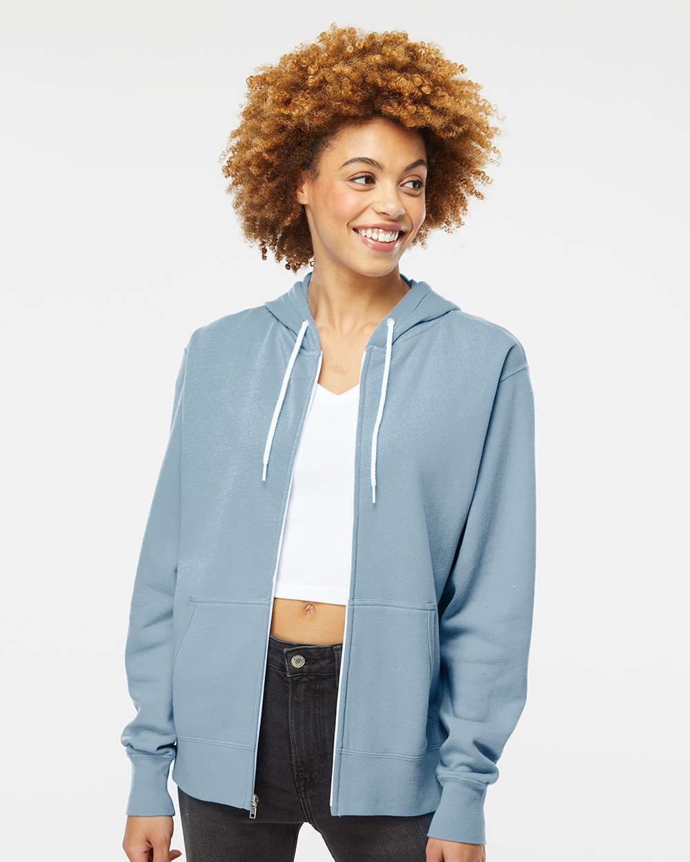 Independent Trading Co. - Lightweight Full-Zip Hooded Sweatshirt - AFX90UNZ - XS - 3XL