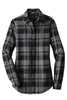 LW668 Port Authority® Ladies Plaid Flannel Tunic