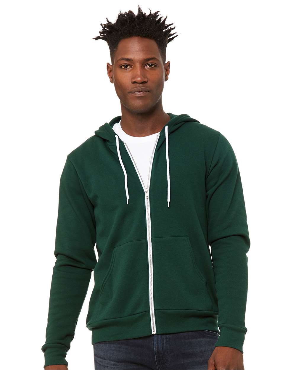 BELLA + CANVAS - Sponge Fleece Full-Zip Hoodie - 3739 - XS - 3XL