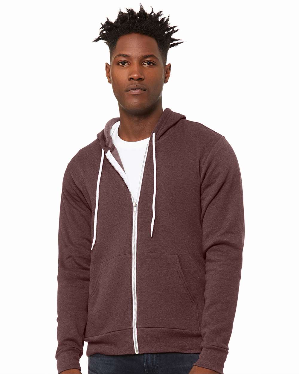 BELLA + CANVAS - Sponge Fleece Full-Zip Hoodie - 3739 - XS - 3XL
