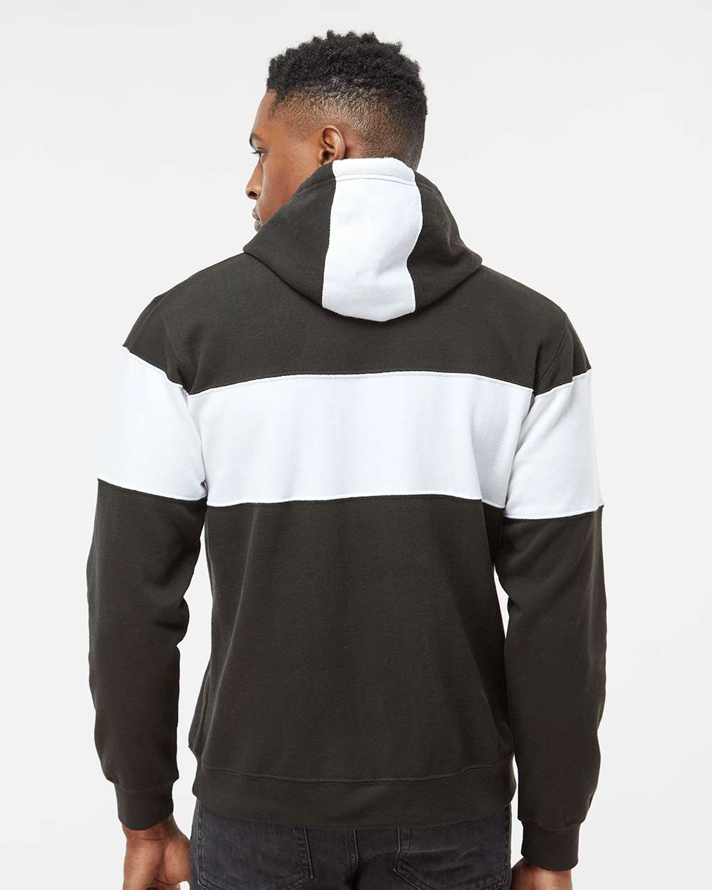 J. America - Varsity Fleece Colorblocked Hooded Sweatshirt - 8644