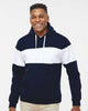 J. America - Varsity Fleece Colorblocked Hooded Sweatshirt - 8644
