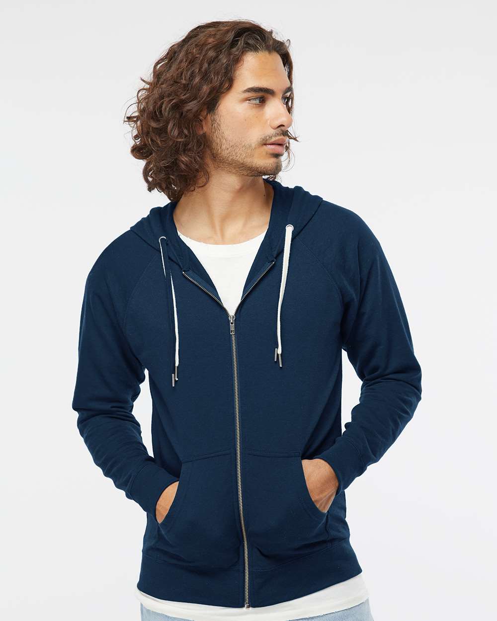 Independent Trading Co. - Icon Lightweight Loopback Terry Full-Zip Hooded Sweatshirt - SS1000Z