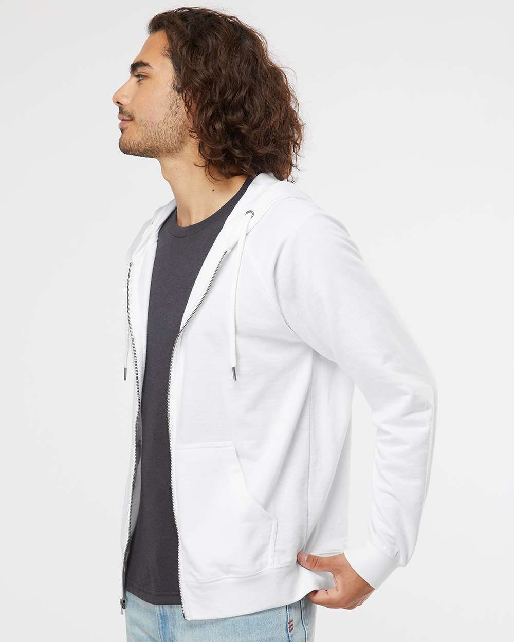 Independent Trading Co. - Icon Lightweight Loopback Terry Full-Zip Hooded Sweatshirt - SS1000Z