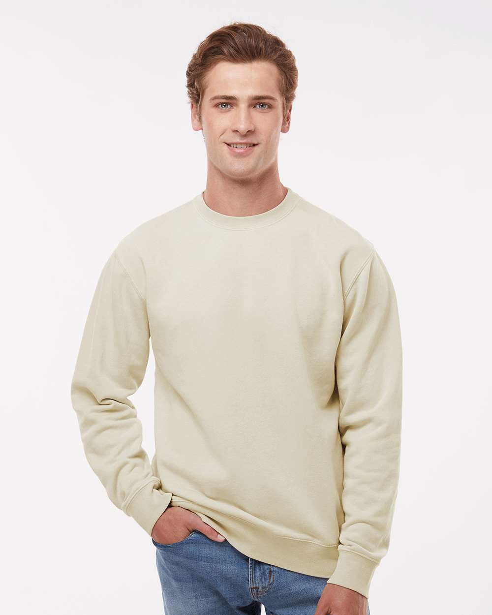 Independent Trading Co. - Midweight Pigment-Dyed Crewneck Sweatshirt - PRM3500 - XS - 3XL