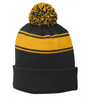 Stripe Pom Pom Beanie - STC28