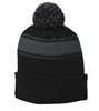 Stripe Pom Pom Beanie - STC28