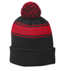 Stripe Pom Pom Beanie - STC28