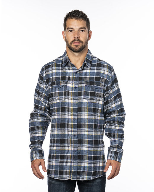 B8210 Burnside Men's Plaid Flannel Shirt - S - 3XL